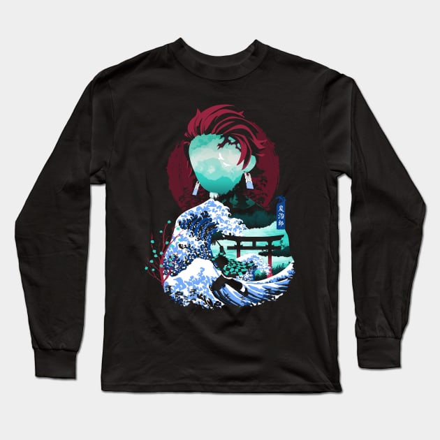 Heavy Water Breathing Long Sleeve T-Shirt by zeroaxis